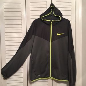Nike Therma Fit Jacket w/Neon Yellow Trim